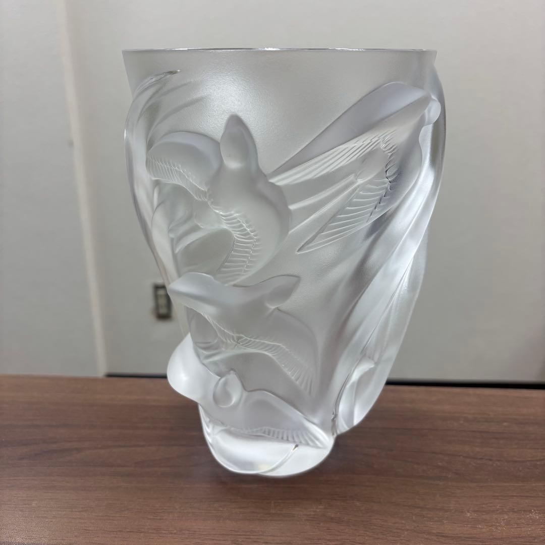 ラリック 花瓶 マルティネット Martinets フラワーベース 鳥