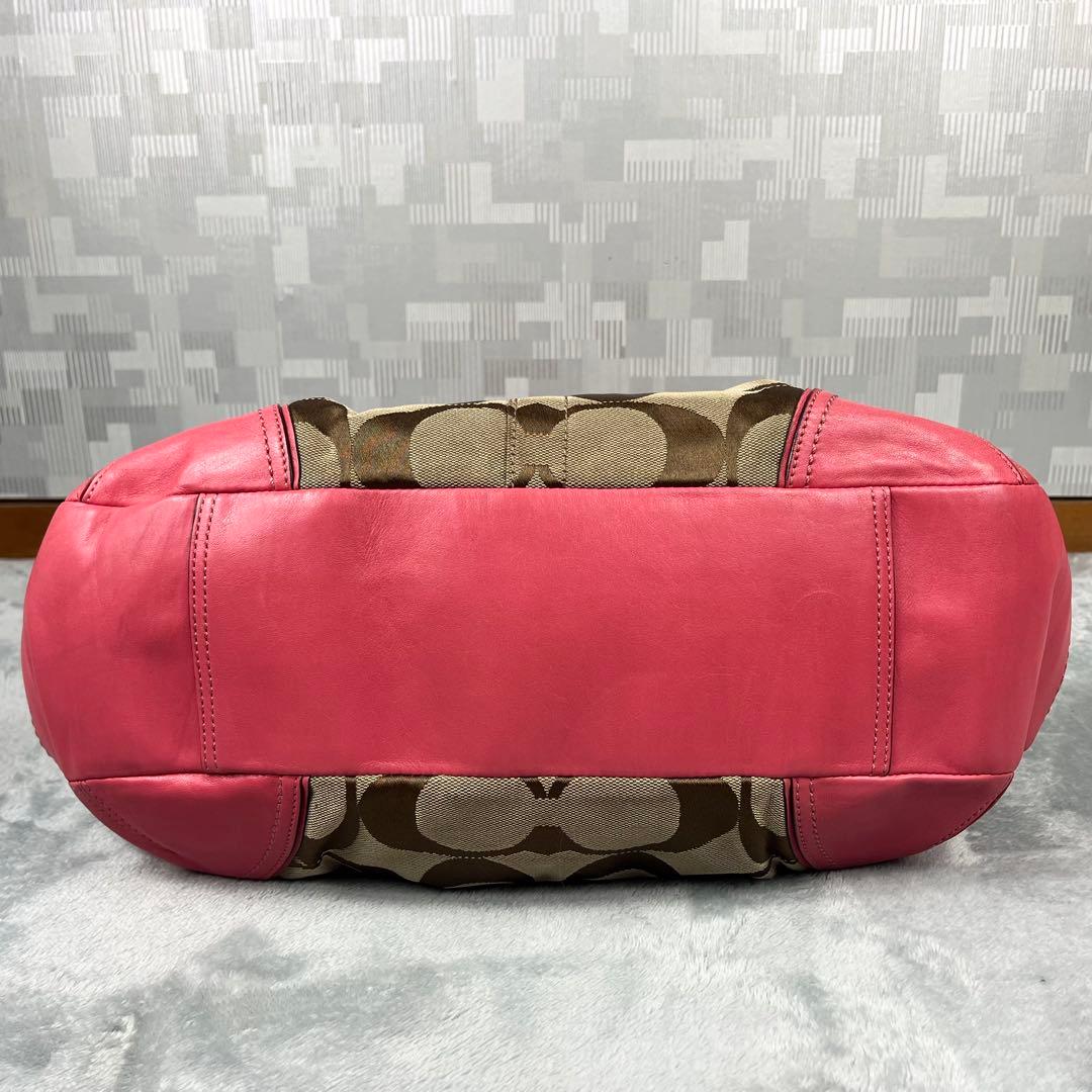 バッグ Coach 12724 Kisslock Pink Hand Bag