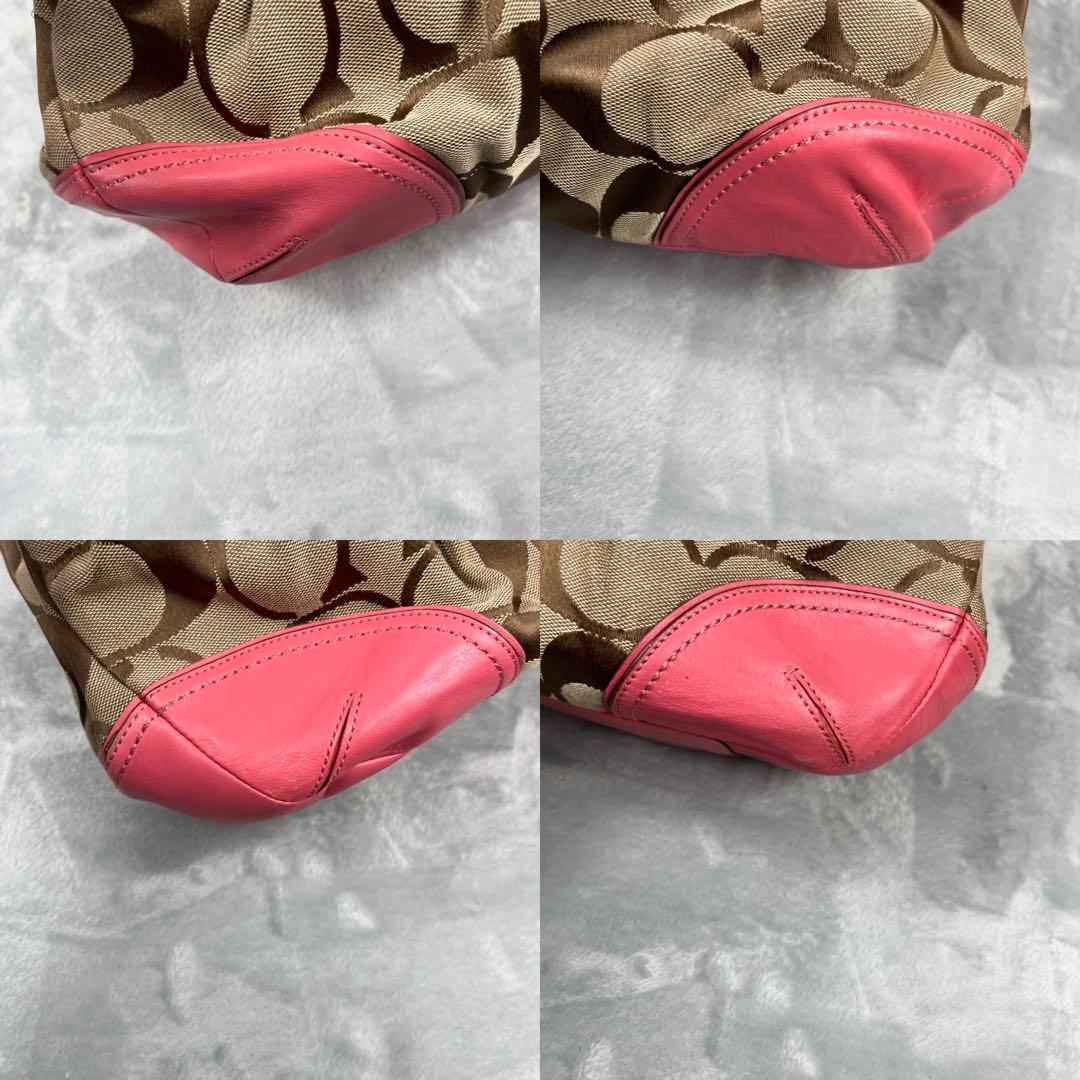 バッグ Coach 12724 Kisslock Pink Hand Bag