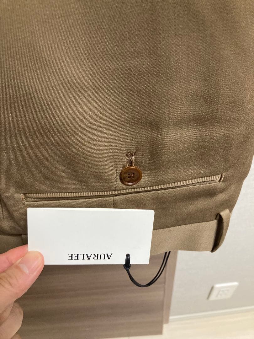 パンツ AURALEE LIGHT WOOL MAX GABARDIN SLACKS