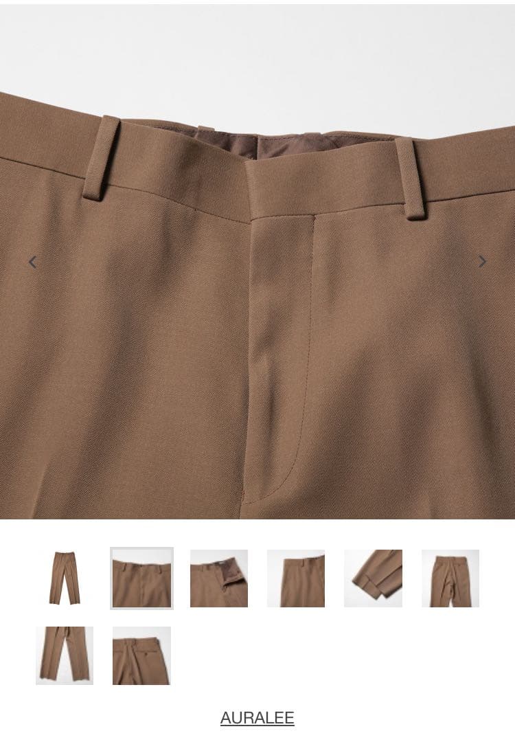 パンツ AURALEE LIGHT WOOL MAX GABARDIN SLACKS