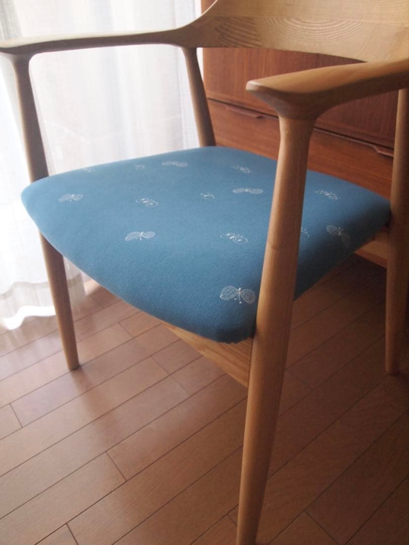 ひなさん専用 ミナペルホネン ハンドメイド アームチェアC 椅子 生地 スツール