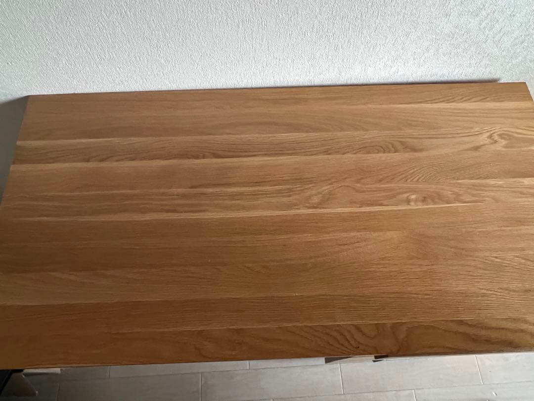 学習机　無垢材デスク　キャビネット付　無印良品　引取限定