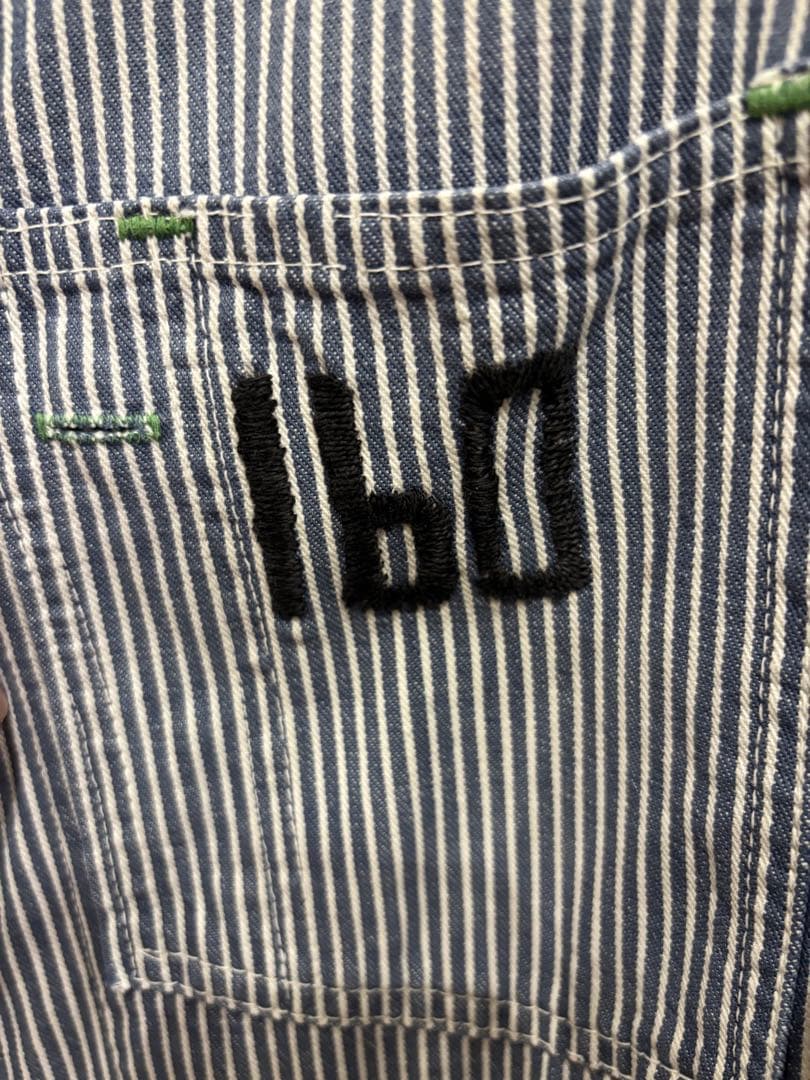 70-80sOshKosh ストライプ カバーオール　ヒッコリー