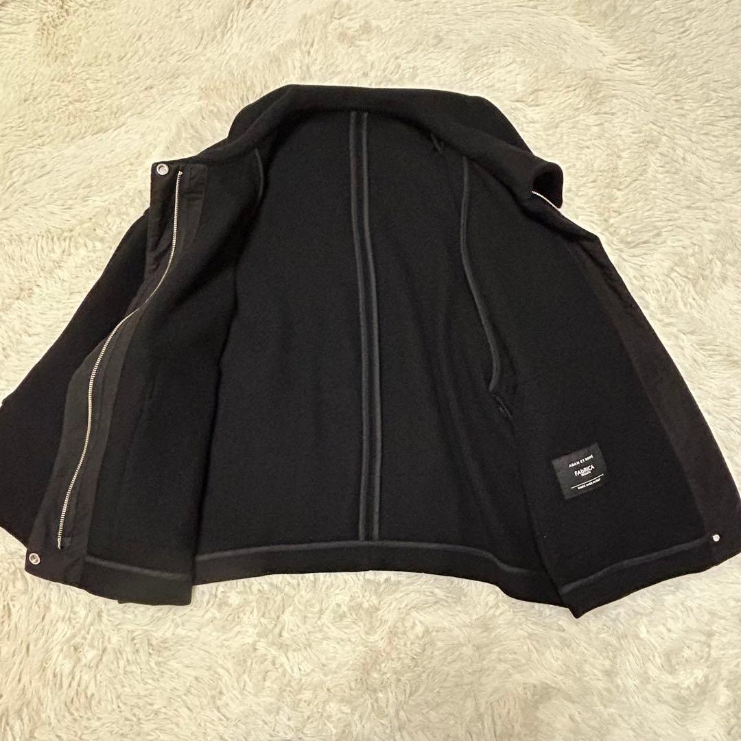 ADAM ET ROPE メルトンショートコート FAbRICA カシミヤ混