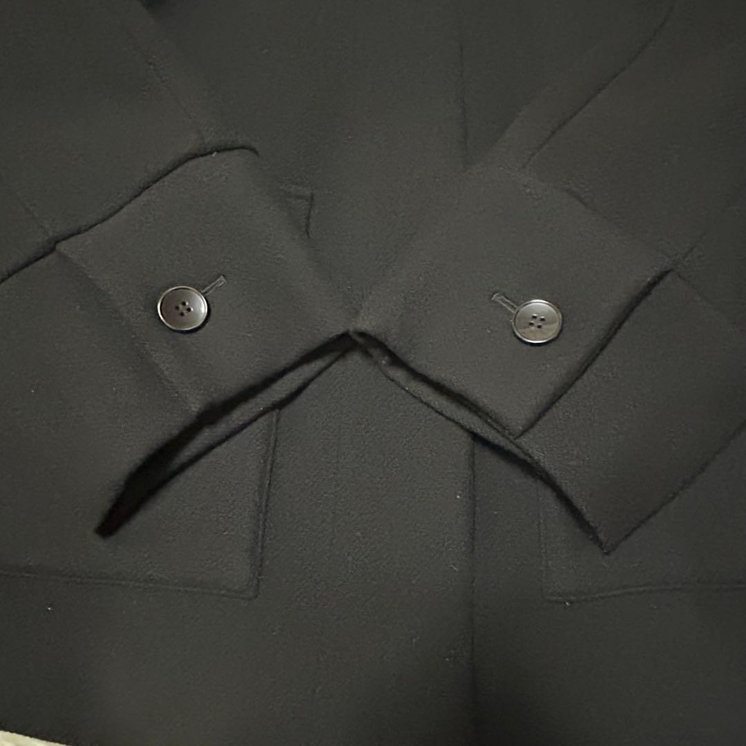 ADAM ET ROPE メルトンショートコート FAbRICA カシミヤ混