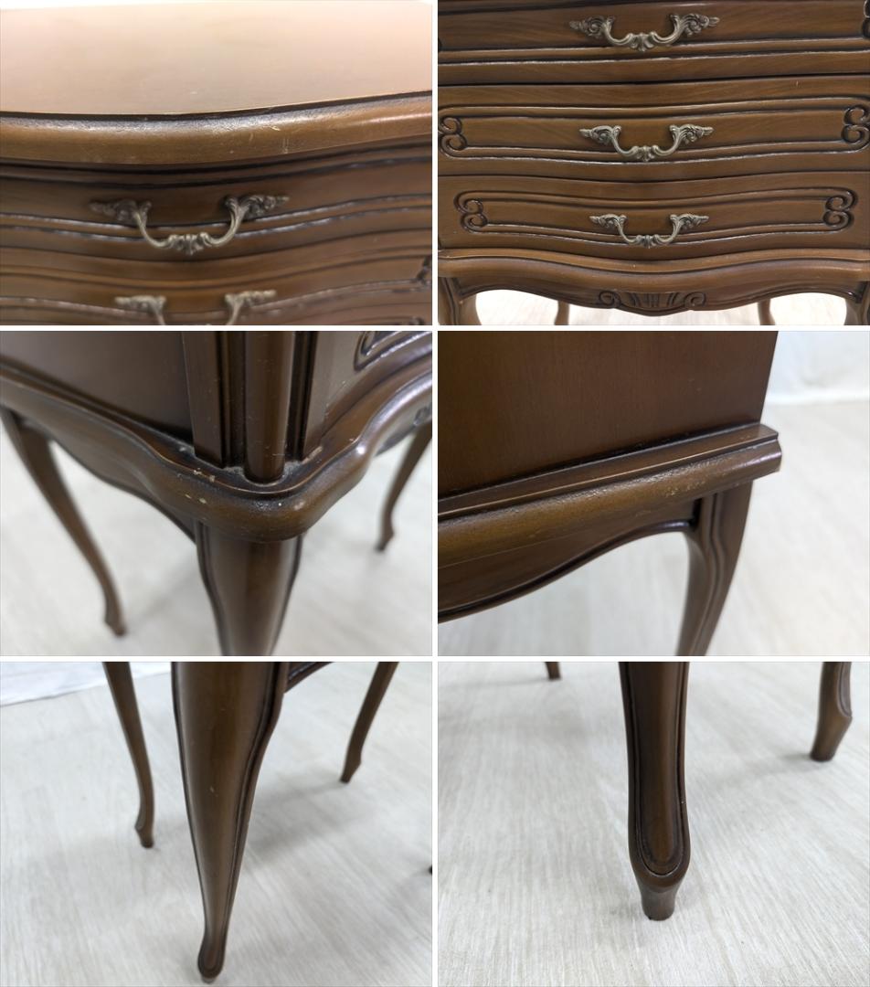 猫脚　リビングチェスト　コンソール　飾台　ナイトテーブル　サイドチェスト　タンス