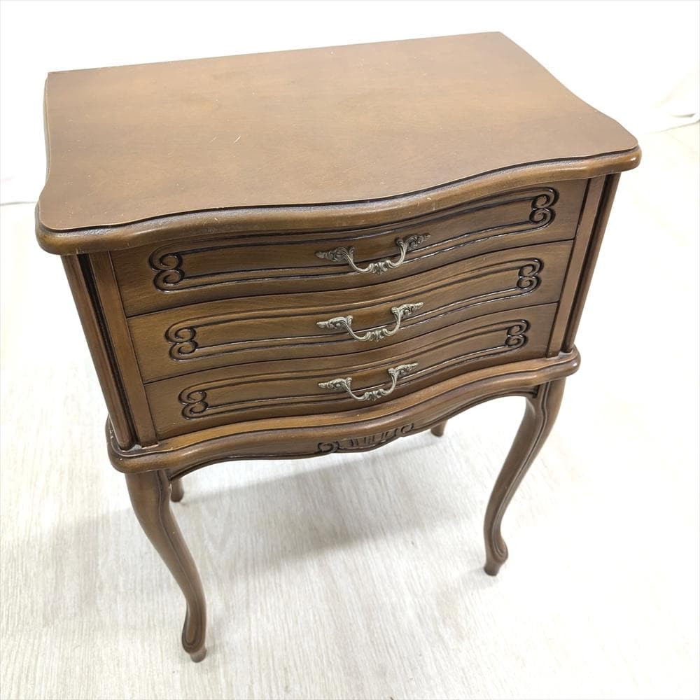 猫脚　リビングチェスト　コンソール　飾台　ナイトテーブル　サイドチェスト　タンス