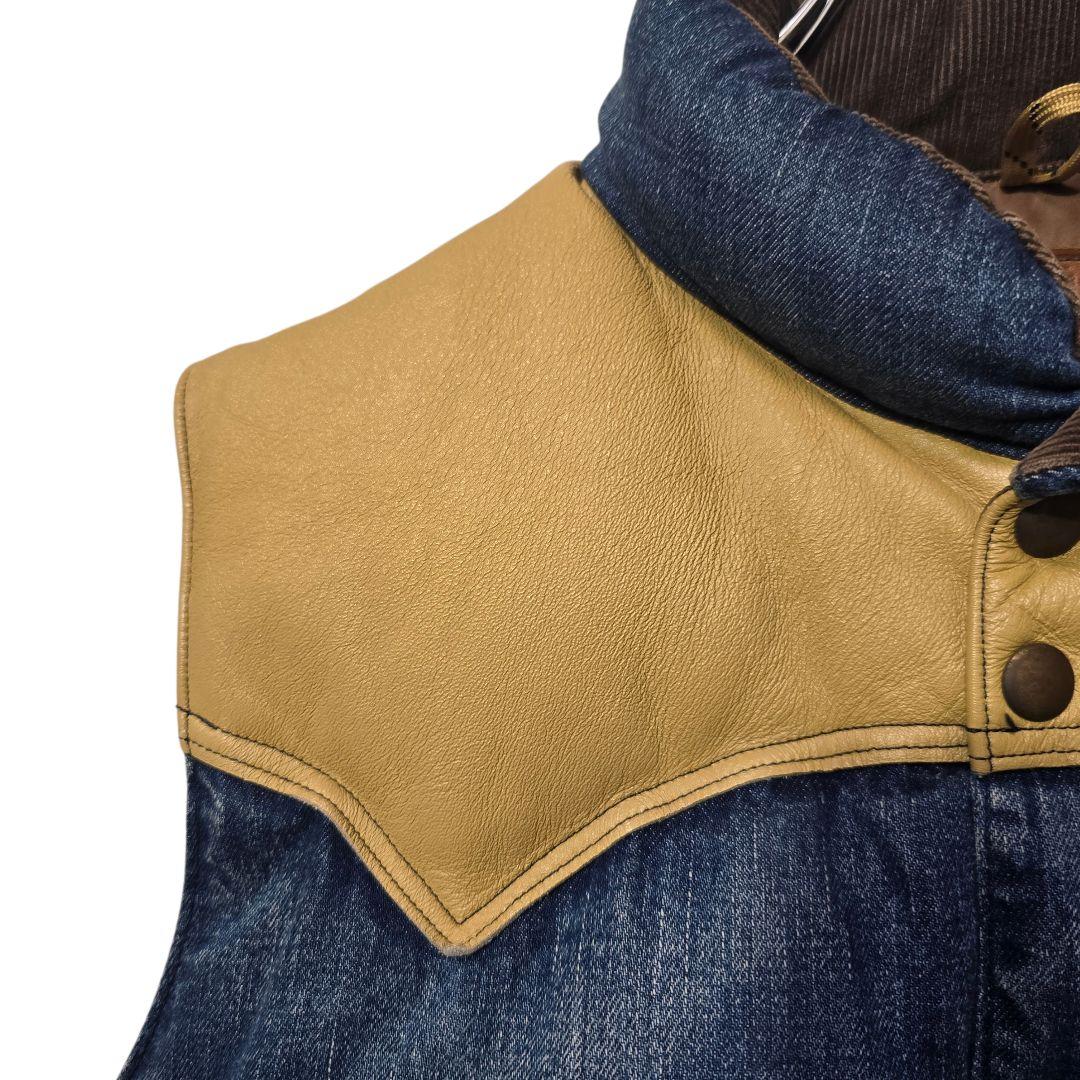 ロッキーマウンテンフェザーベッド ダウンベスト デニム 40