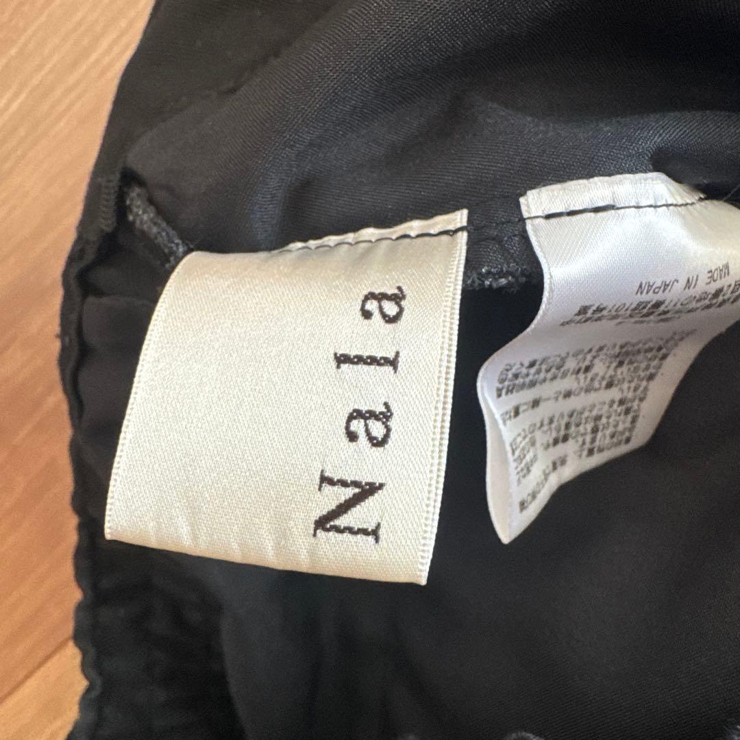 Nala ナラ　cocoon chino コクーンチノ　ブラック　S チノパン