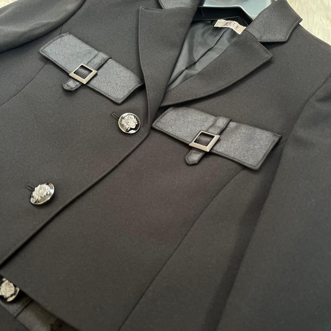 エルアンノワール　卒業式　女の子　165 黒　ジャケット+スカート２点セット