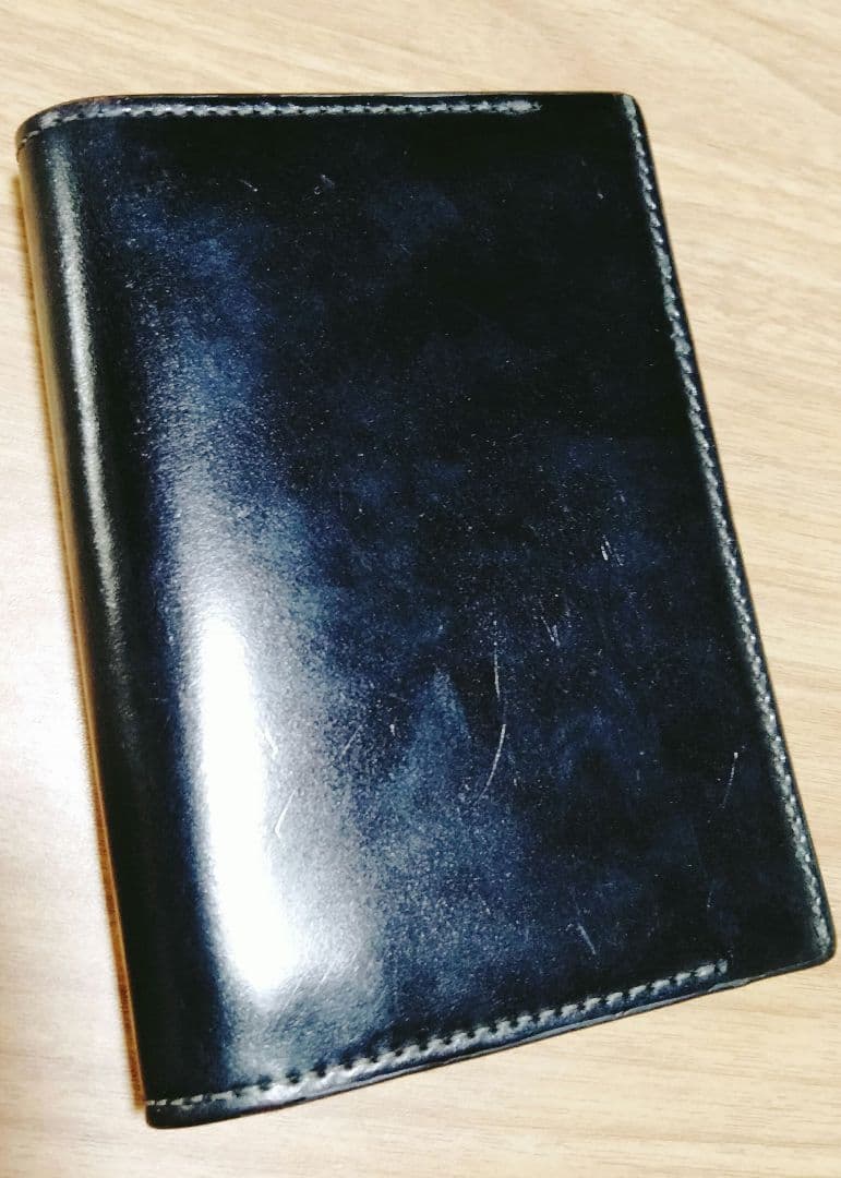 ポールスミス　コードバン　名刺入れ　ブラック × グレー