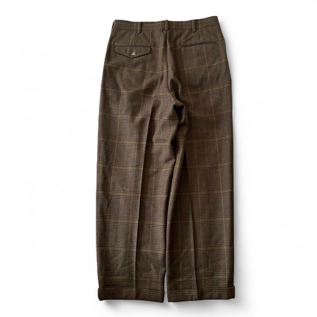 【レトロコーデ】 チェック ウールスーツ ヴァレンティノ ネクタイ ピンズセット