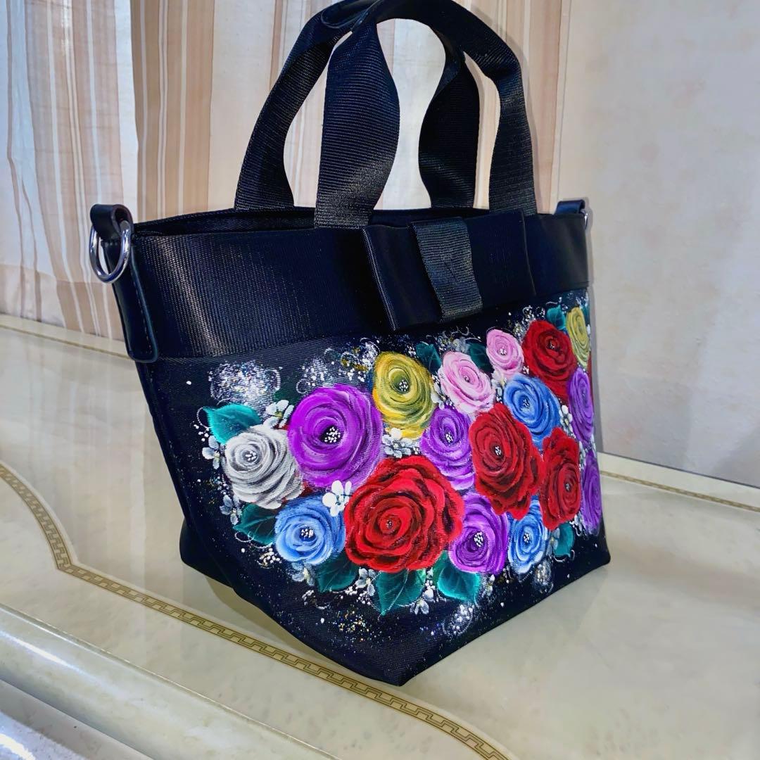 確認画面　薔薇　手描き　トールペイント