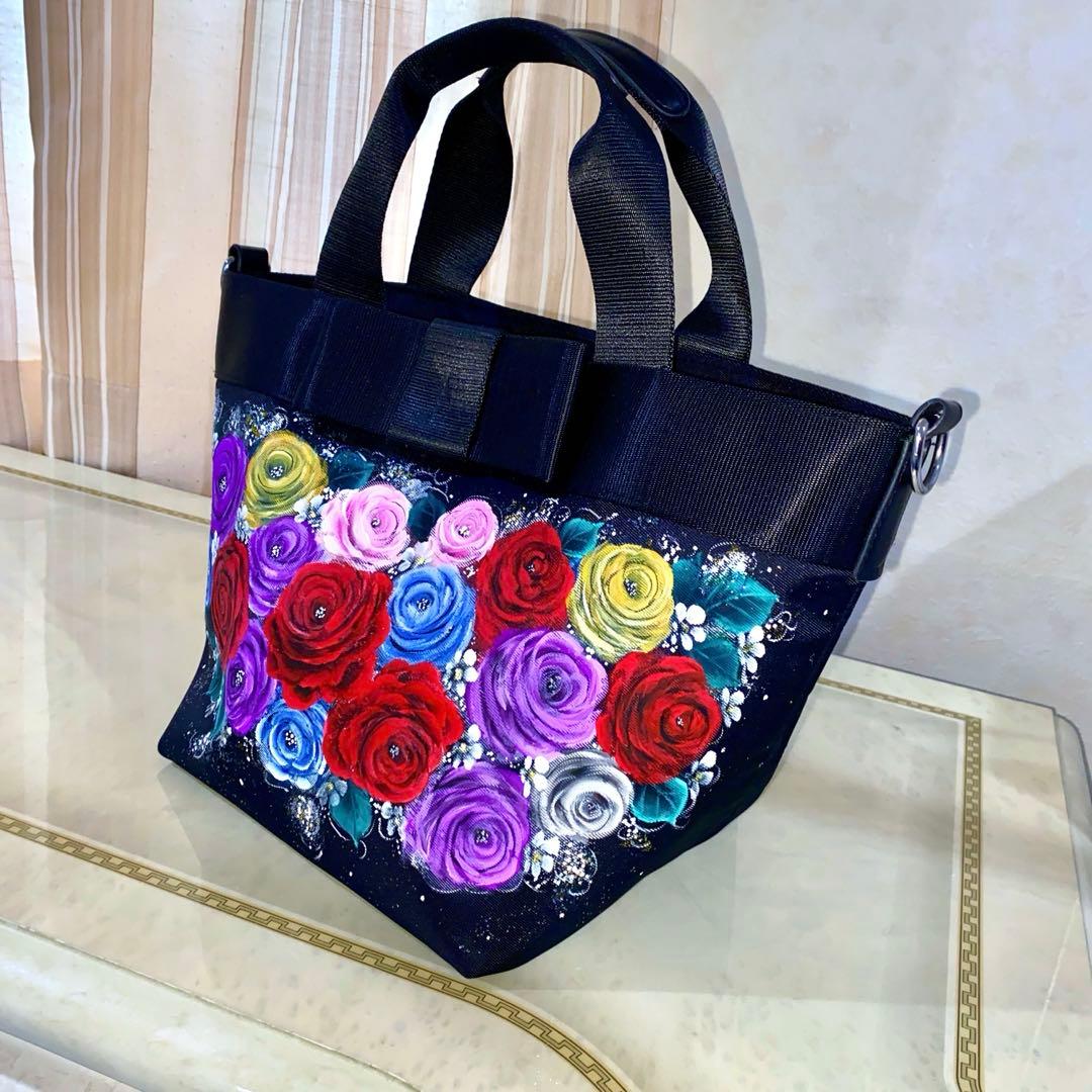 確認画面　薔薇　手描き　トールペイント