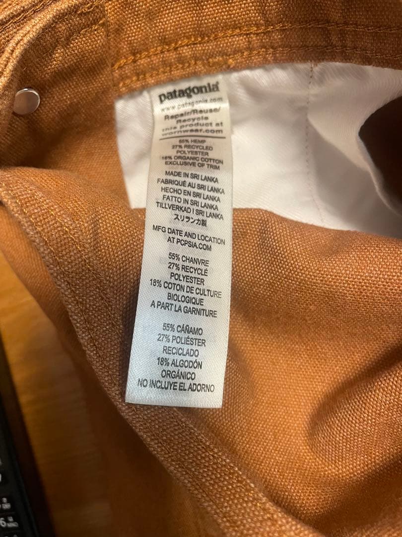 【レディース】Patagonia オーバーオール　ダブルニー　サイズS ヘンプ混