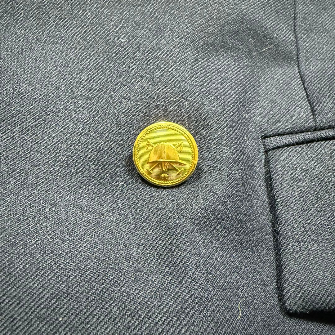 美品♡ポロラルフローレン 紺ブレ ダブル ロゴボタン 金ボタン ウール S-M