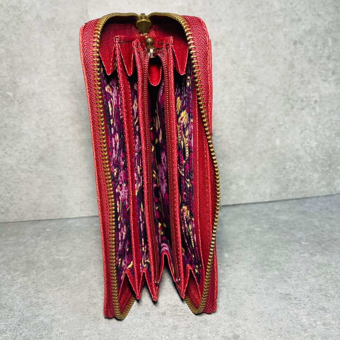 【新品✨】ANNA SUI アナスイ 長財布 蝶モチーフ 赤 ラウンドファスナー