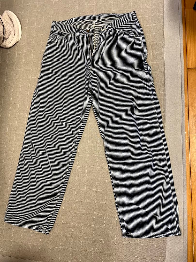 Lee ダンガリー ペインターパンツ ヒッコリー ストライプ メンズ L