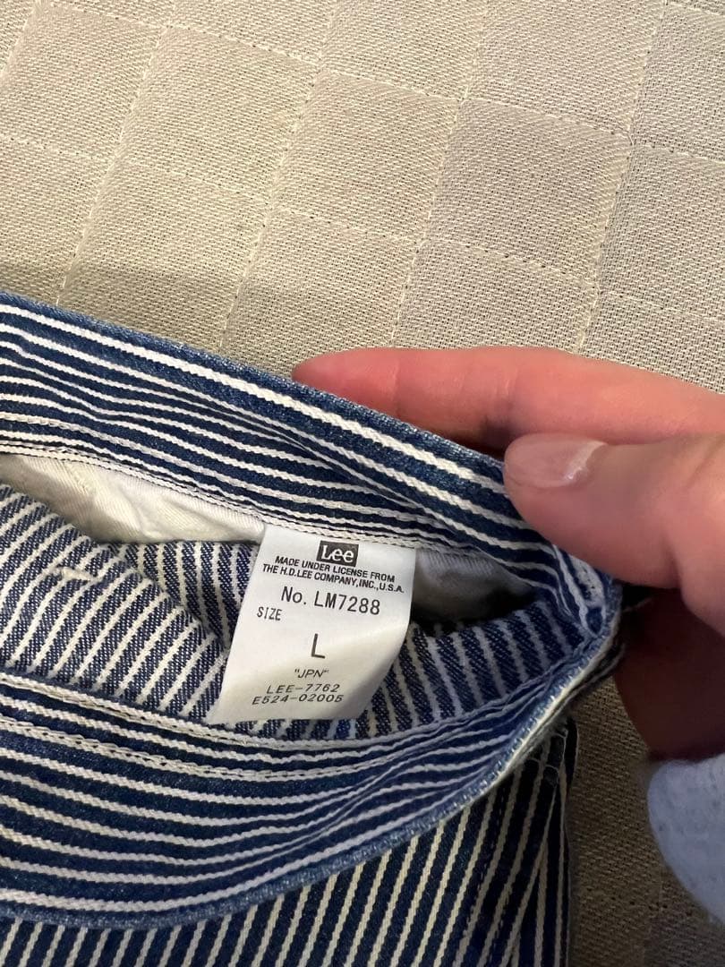 Lee ダンガリー ペインターパンツ ヒッコリー ストライプ メンズ L