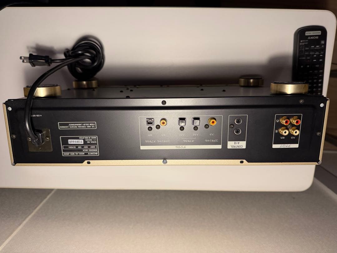 【美品】Sony CD・MD・カセットデッキ ゴールド