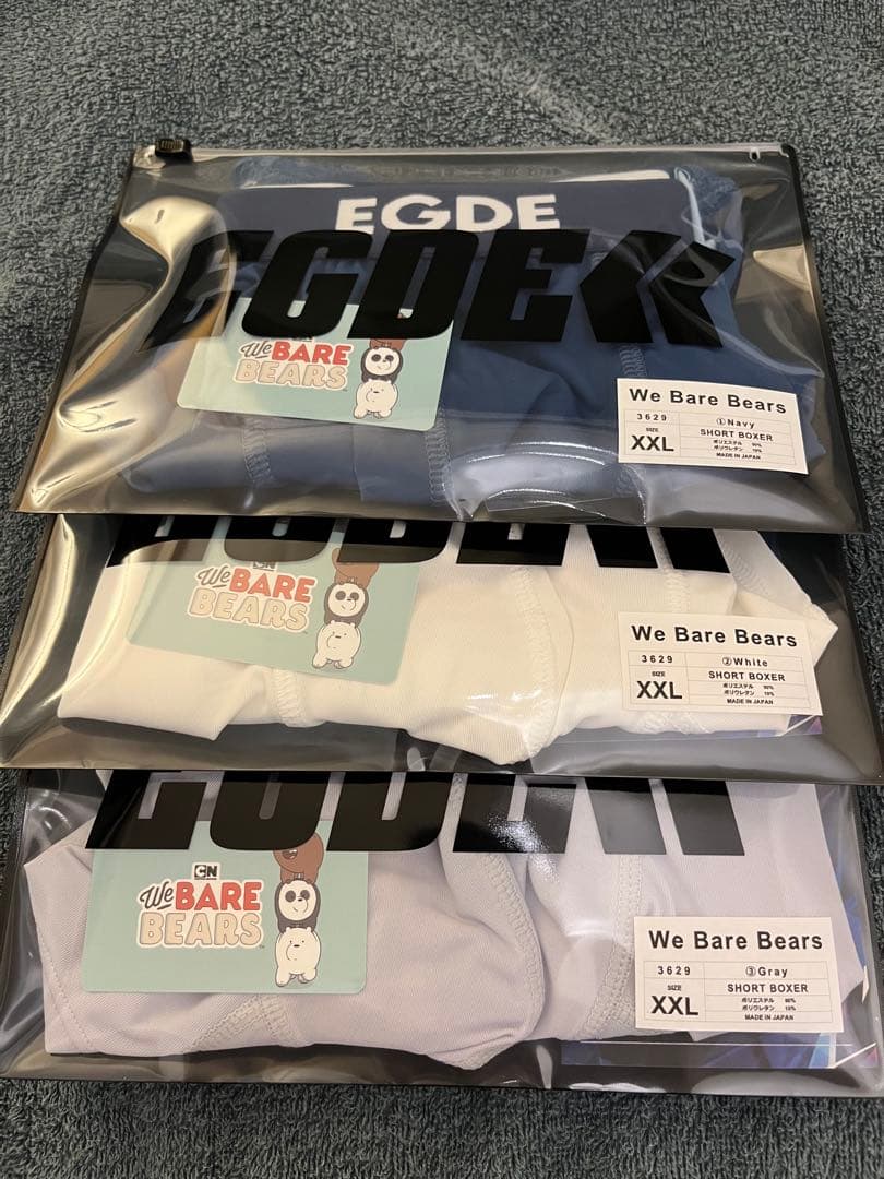 EGDE ボクサーパンツ ベアベアーズ　3枚セットXXL
