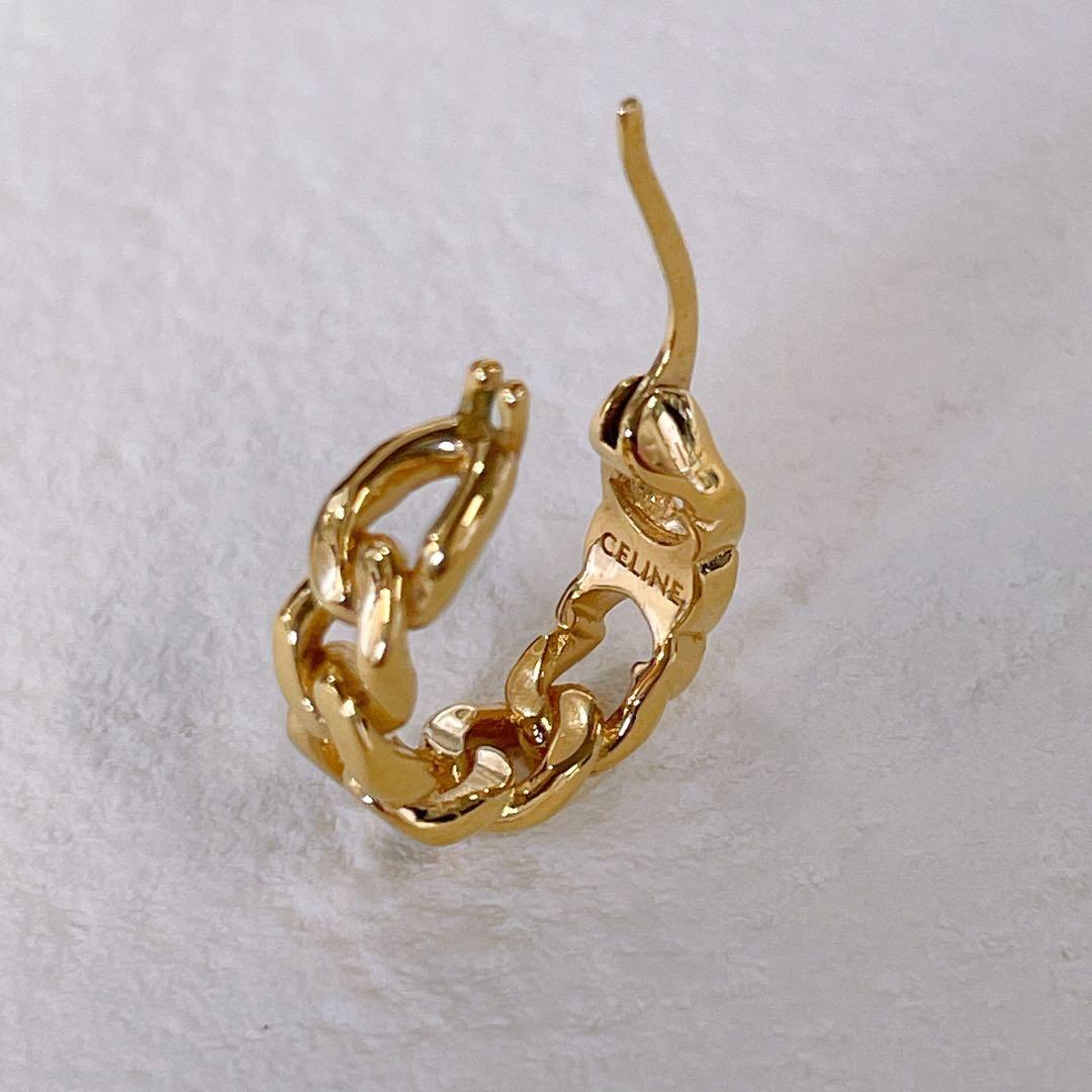 セリーヌ【CELINE】トリオンフ フープピアス 片耳だけ ゴールド★017