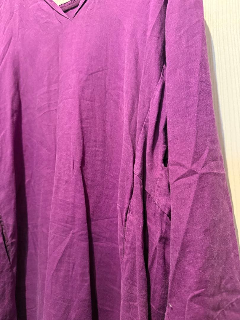 mylan 長袖ワンピース　パープル