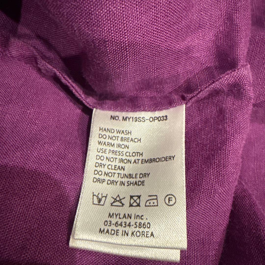 mylan 長袖ワンピース　パープル