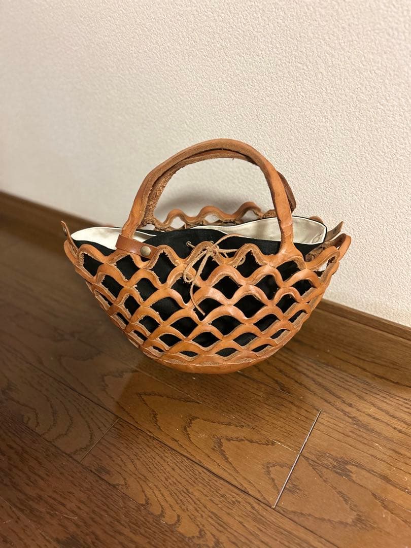 曽田耕　ラスカバン　内袋付　かごバッグ