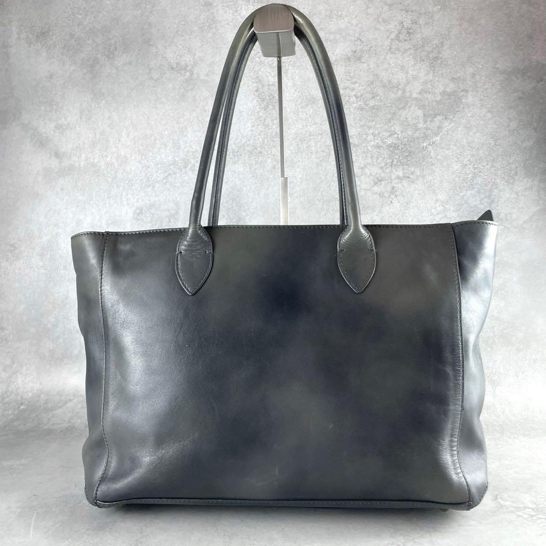 マザーハウス トートバッグ アンティーク キャリア A4収納可能 グレー