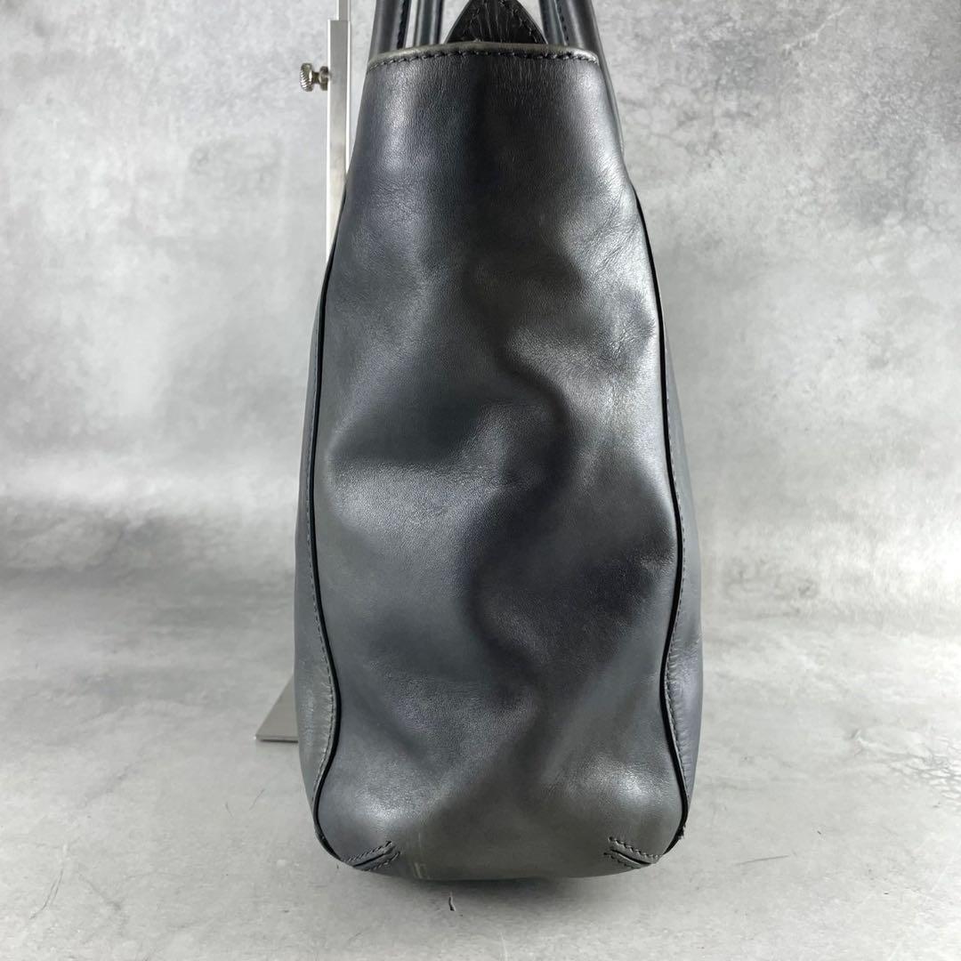 マザーハウス トートバッグ アンティーク キャリア A4収納可能 グレー