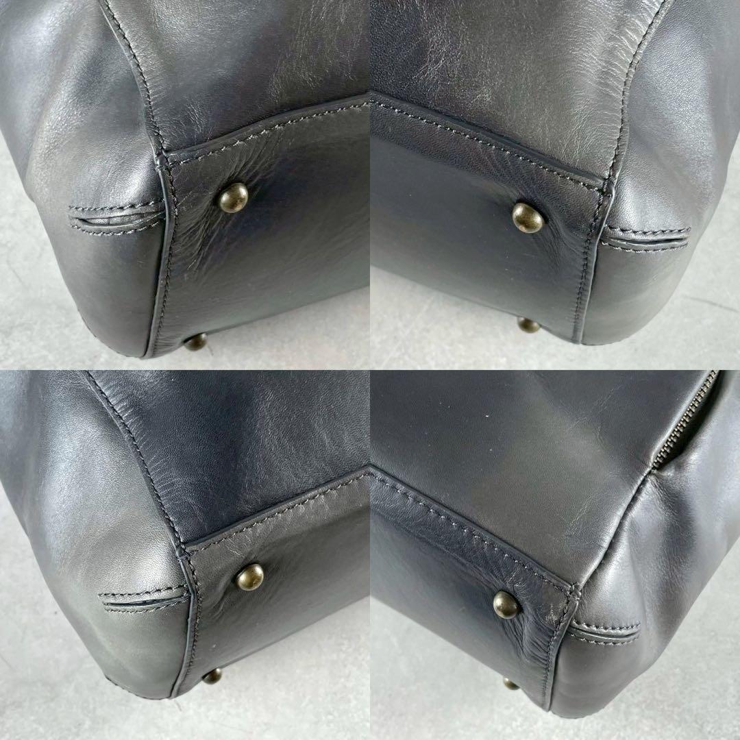 マザーハウス トートバッグ アンティーク キャリア A4収納可能 グレー