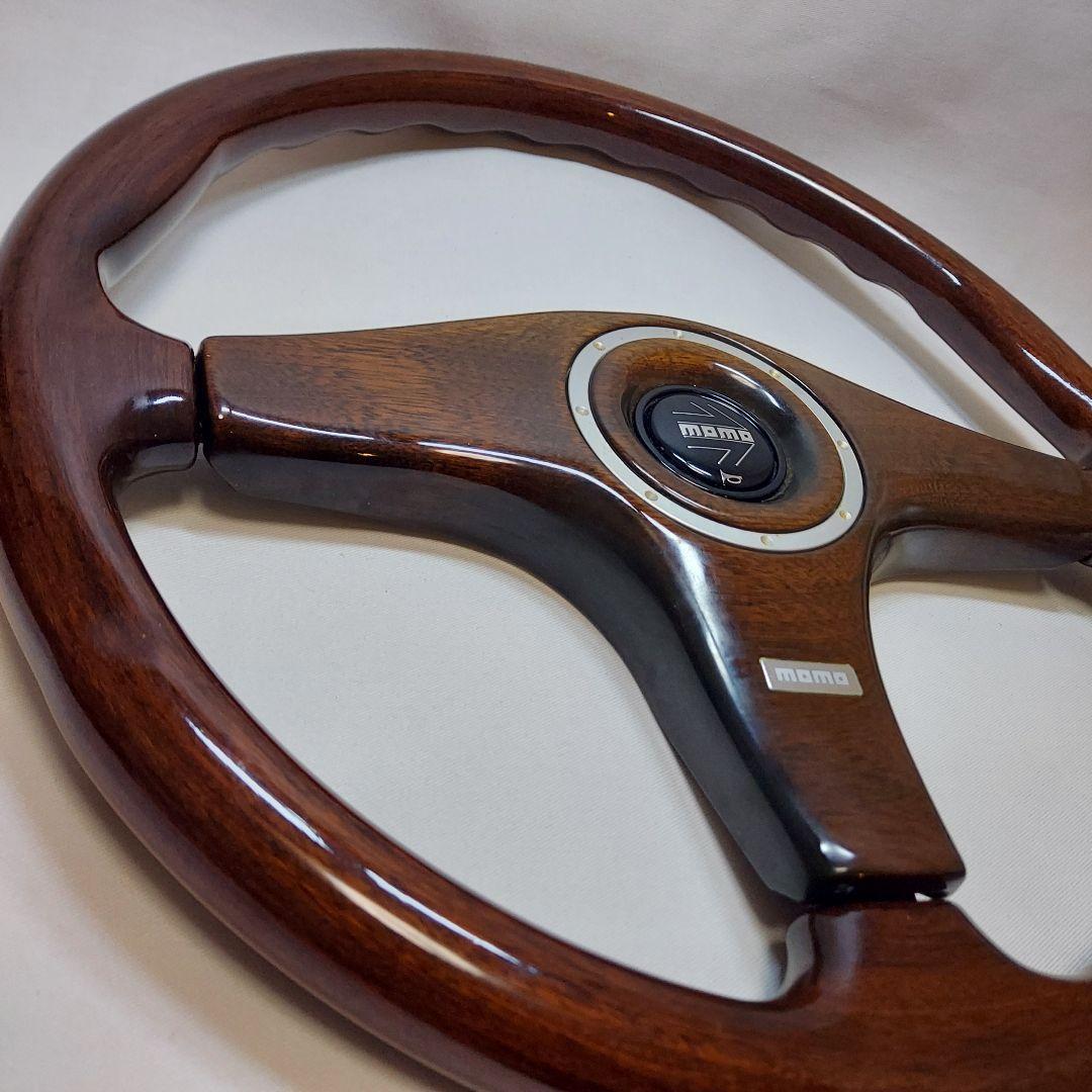 momo ウッド ステアリングホイール 3スポーク 36Φ