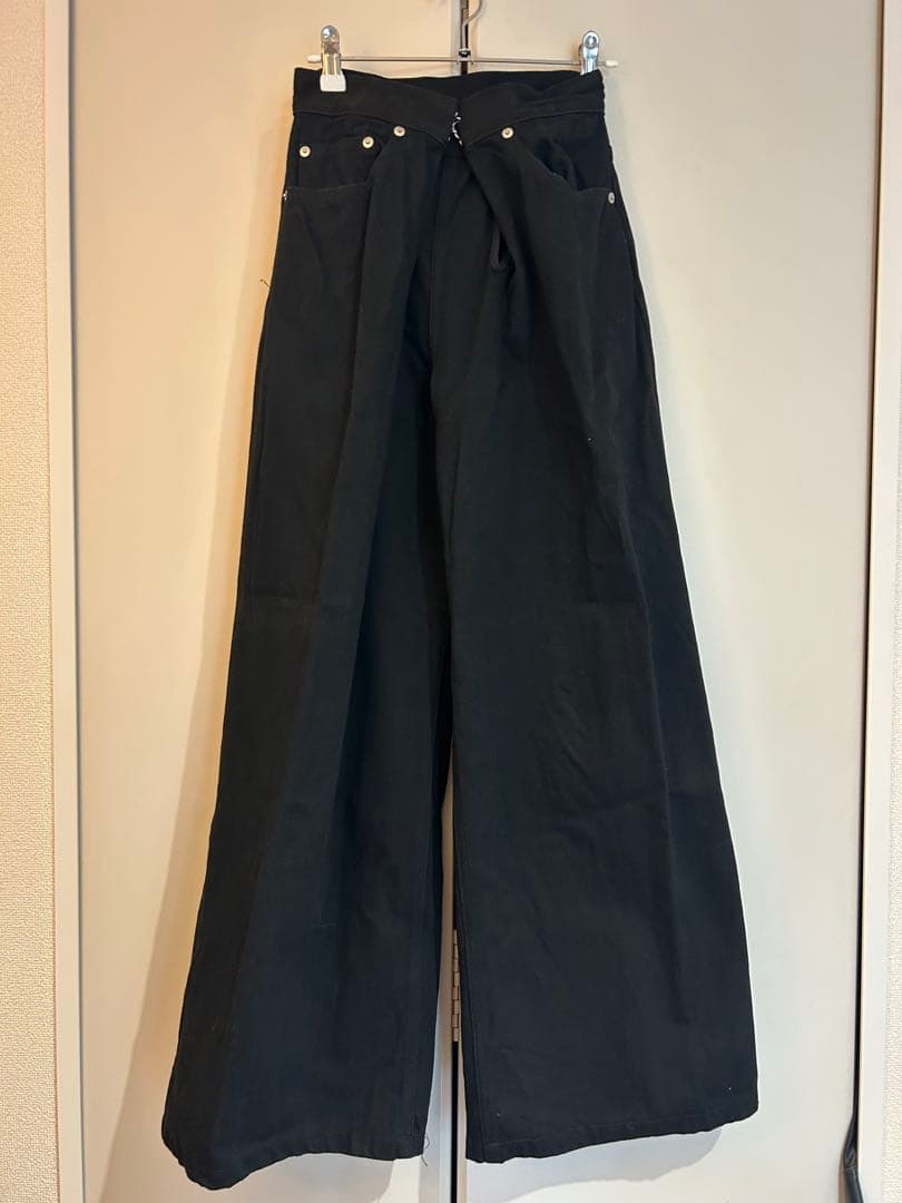 【JOHN LAWRENCE SULIVAN】リジッドワイドデニムパンツ XS