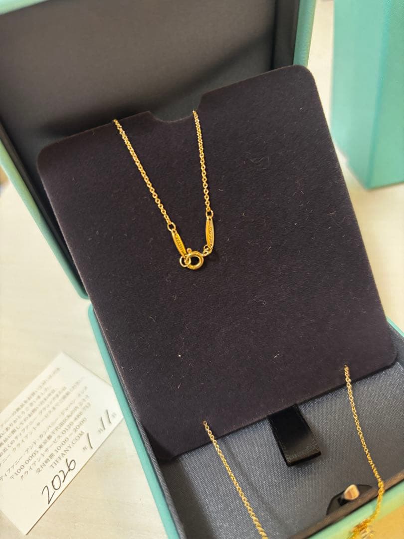 Tiffanyバイザヤード18金ネックレス