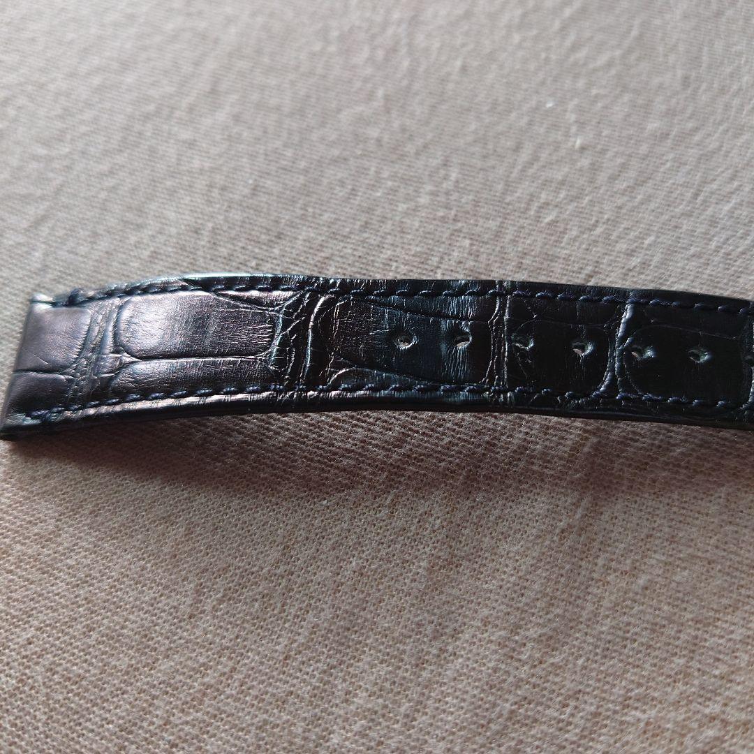 ゼニス ZENITH 純正 21mm レザー裏ラバーアリゲーター