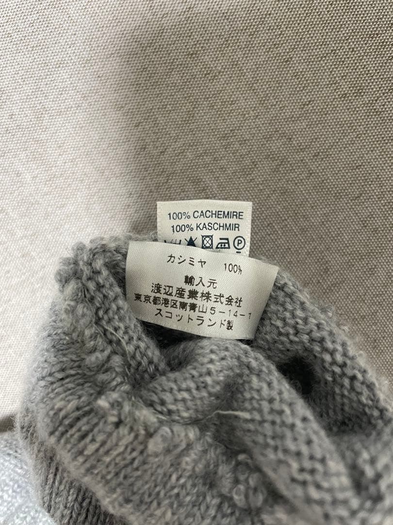 johnstons of elgin フィンガーレスグローブ(ライトグレー)