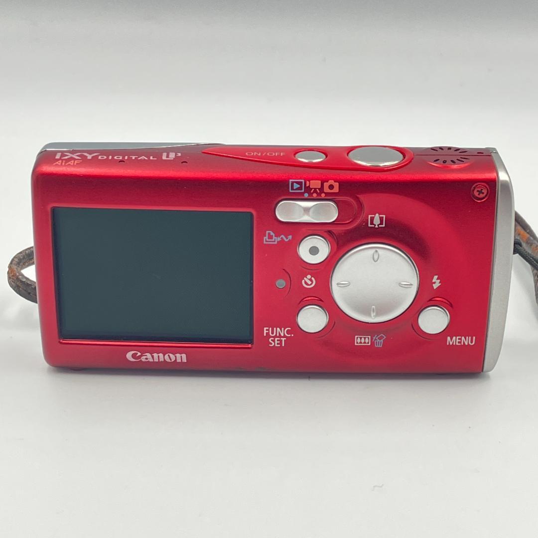 美品 Canon IXY DIGITAL L3 レッド コンパクトデジタルカメラ