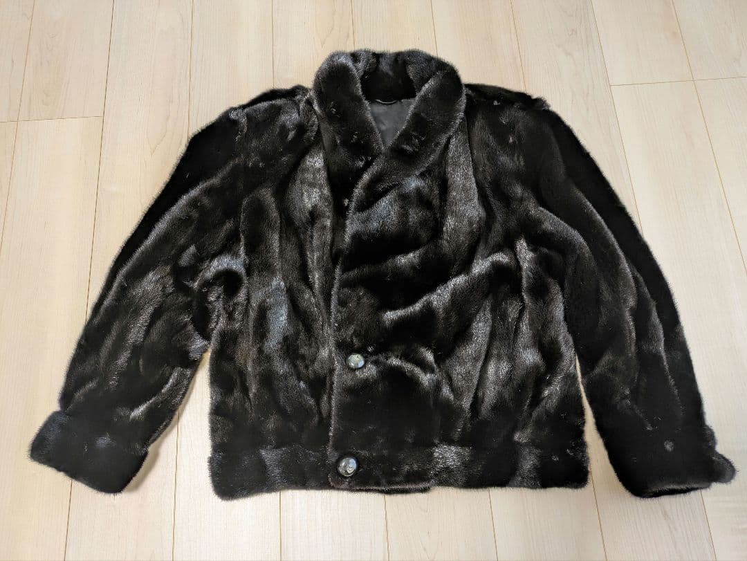 サガミンクロイヤル ファーコート 毛皮 最高級 リアルファー ブラック