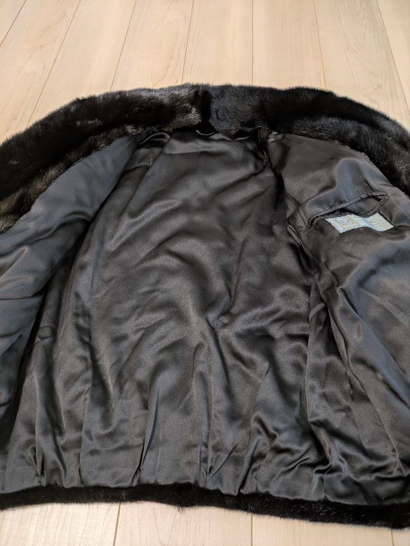 サガミンクロイヤル ファーコート 毛皮 最高級 リアルファー ブラック