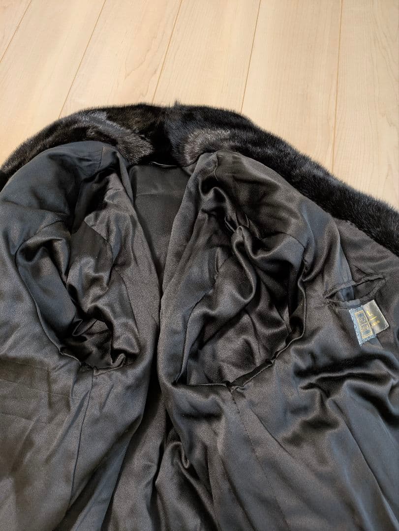 サガミンクロイヤル ファーコート 毛皮 最高級 リアルファー ブラック