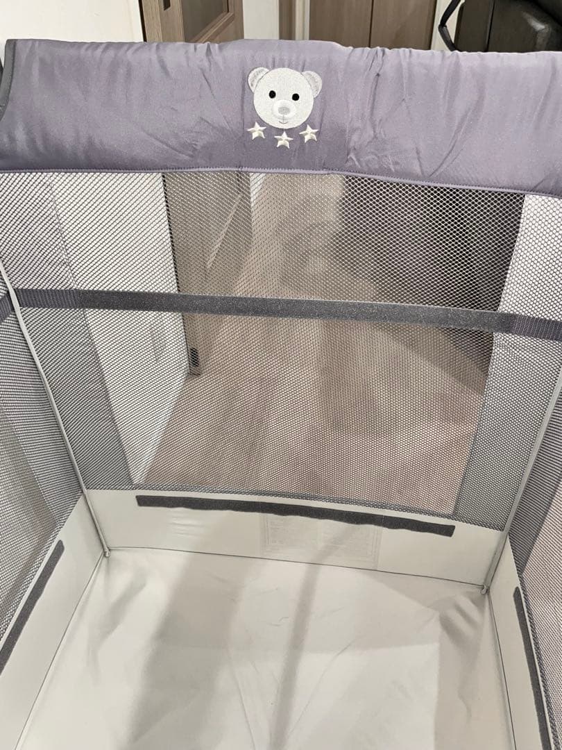 Aprica アップリカ ココネルエアーAB グレーベアー　ベビーベッド