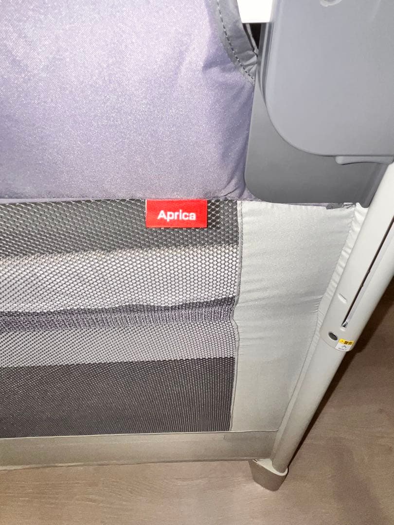 Aprica アップリカ ココネルエアーAB グレーベアー　ベビーベッド