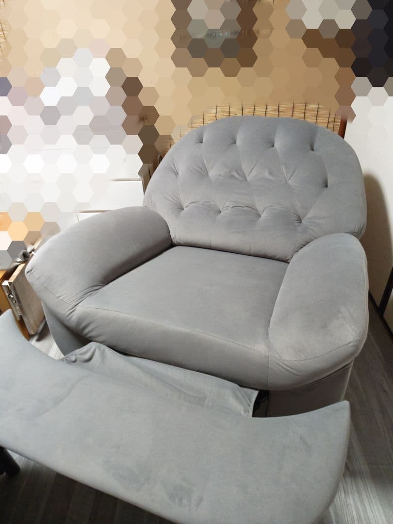 タ*ジ様 【引取希望】グレー　電動リクライニングソファー