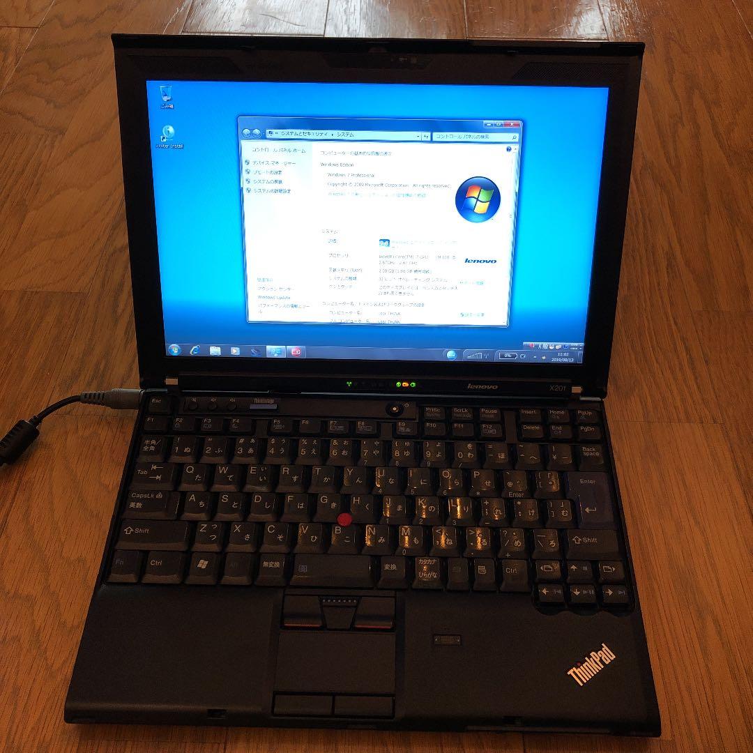 レノボX201 ノートパソコン Corei7 2GB win7pro