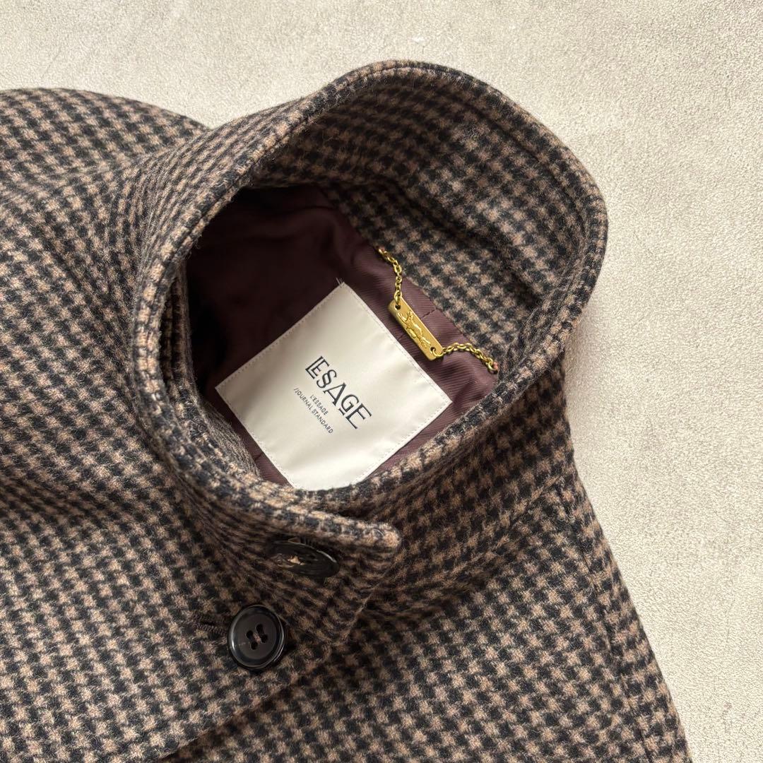 ジャーナルスタンダード レサージュ 美品 ブラウン スタンドショートコート