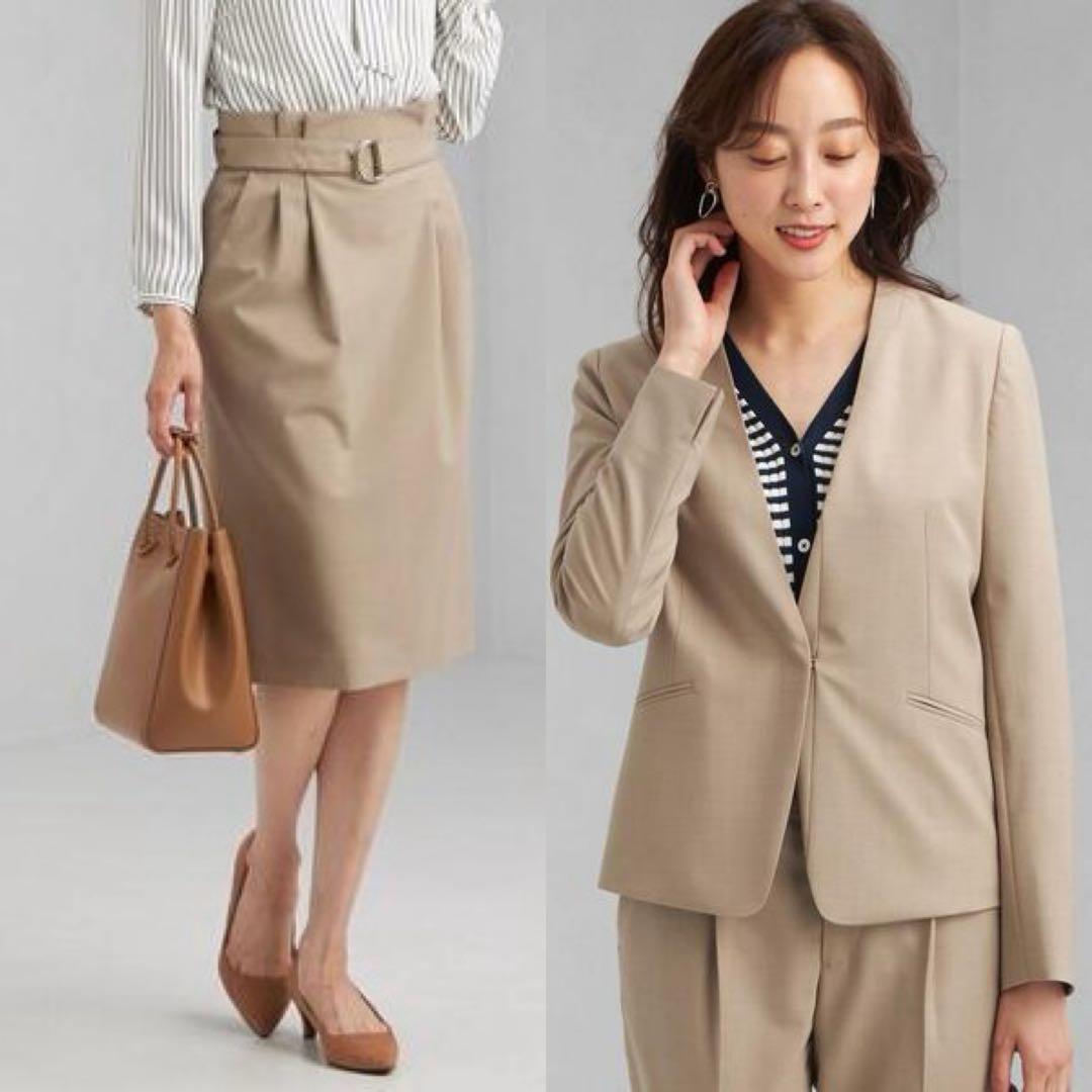 green label relaxing セットアップ スカートスーツ カチリラ