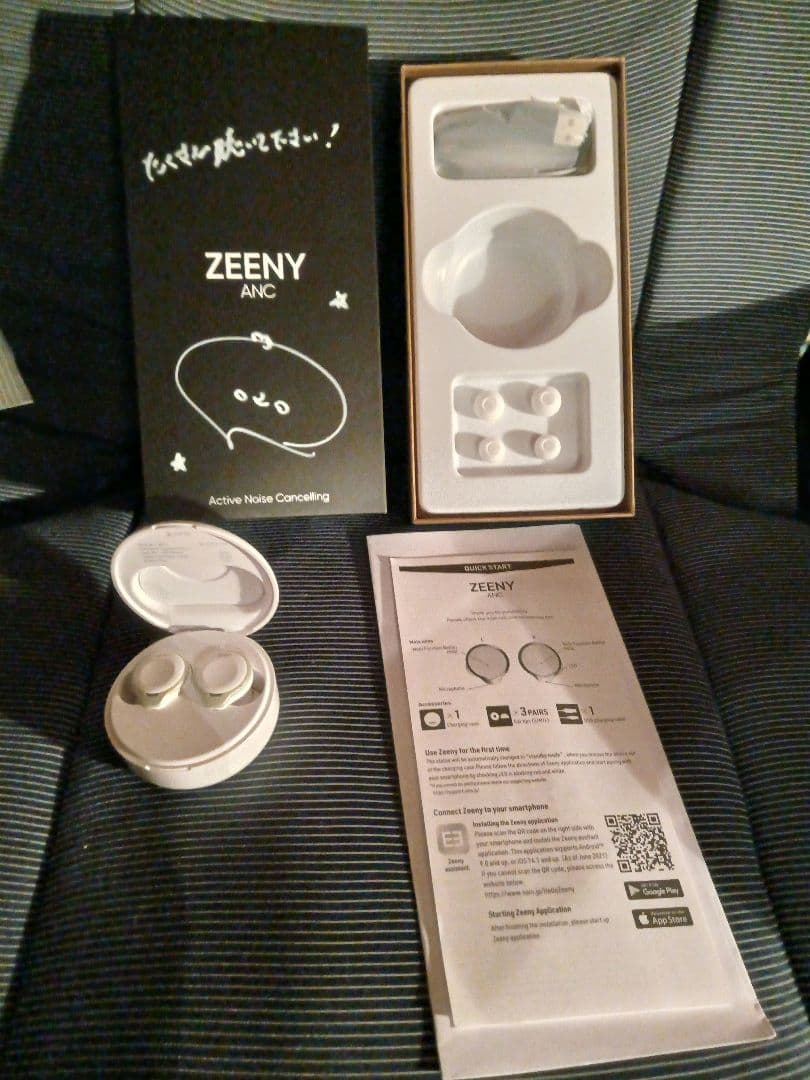 上田麗奈　直筆サイン　zeeny ANC ワイヤレスイヤホン　イヤフォン