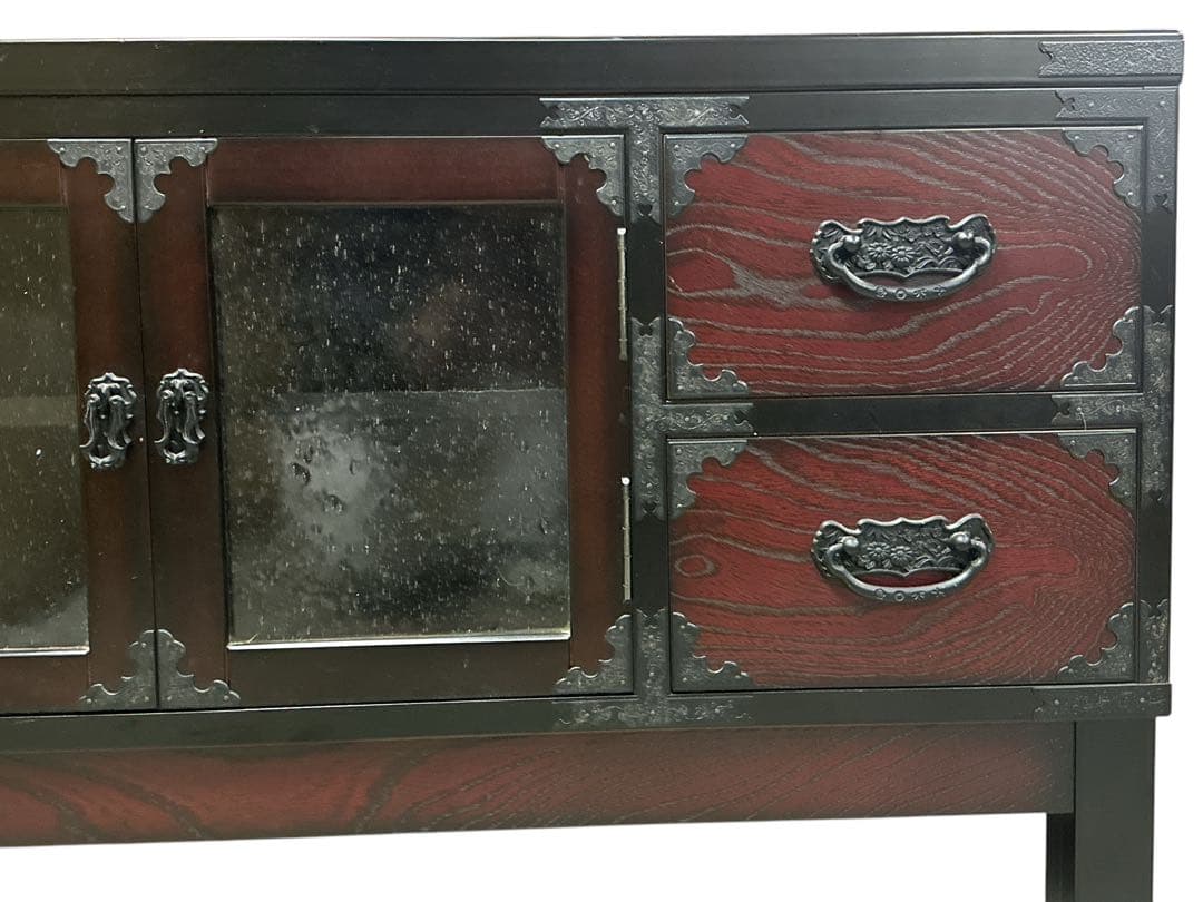 美品　時代箪笥民芸家具レトロ社三丸家具工芸